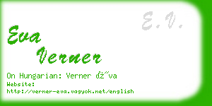 eva verner business card